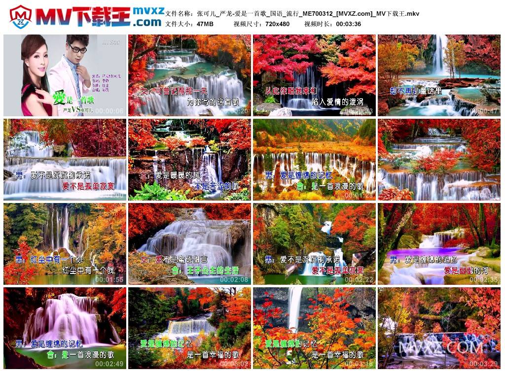 张可儿_严龙-爱是一首歌_国语_流行_ME700312